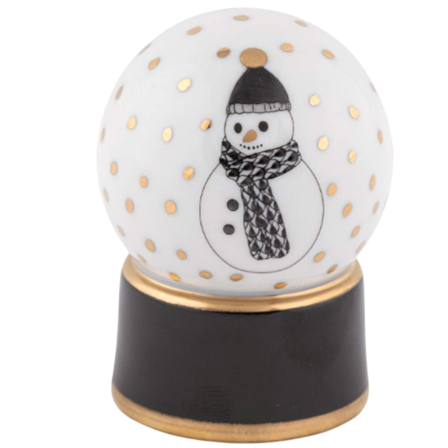 Manmade Objects Snow Globe-Black - No Box by Herend-1