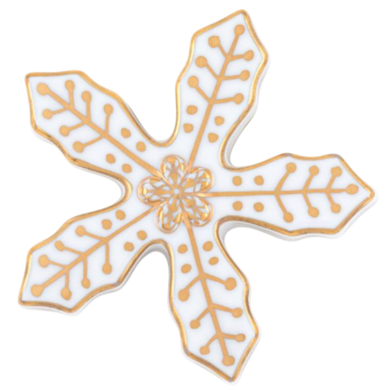 Manmade Objects Snowflake-Gold - No Box by Herend-1