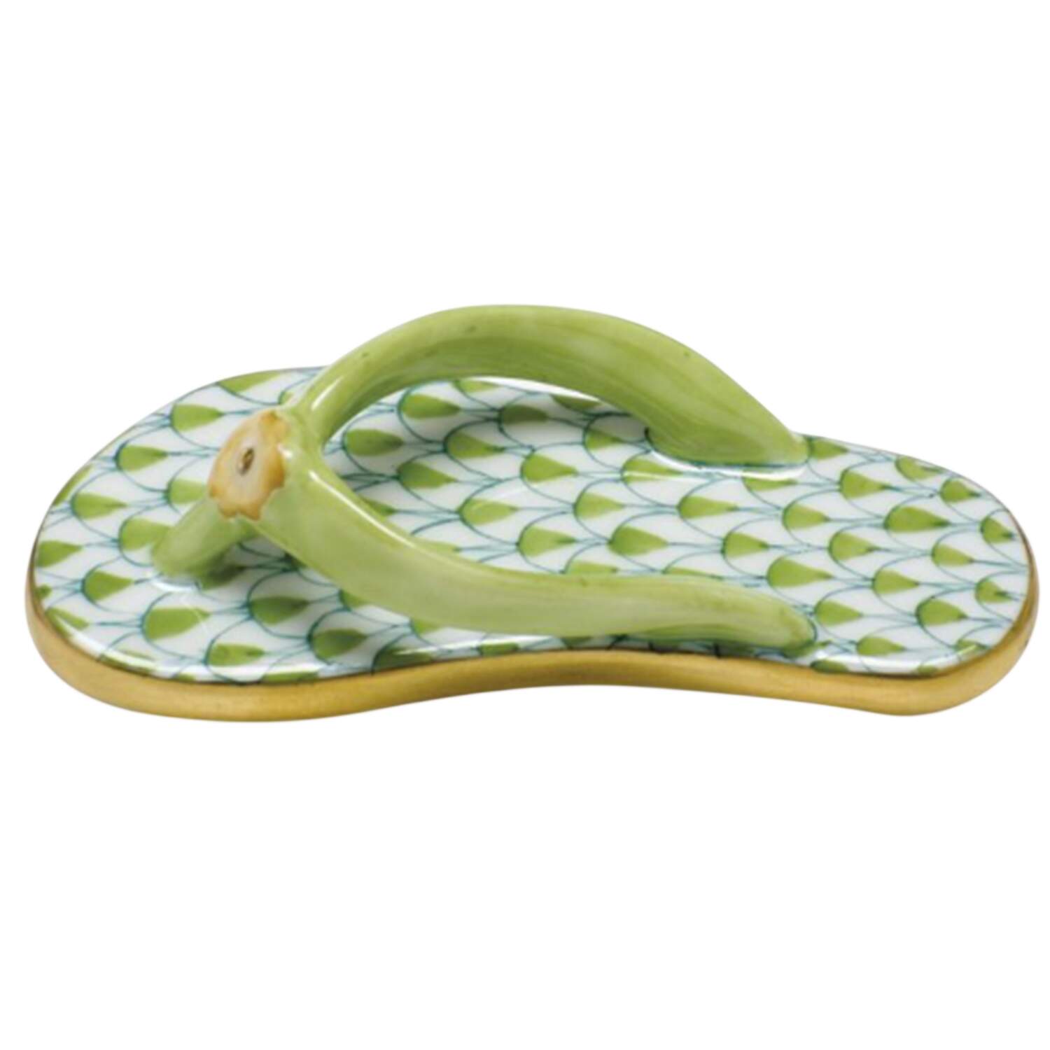 Manmade Objects Flip Flop-Key Lime - No Box by Herend-1
