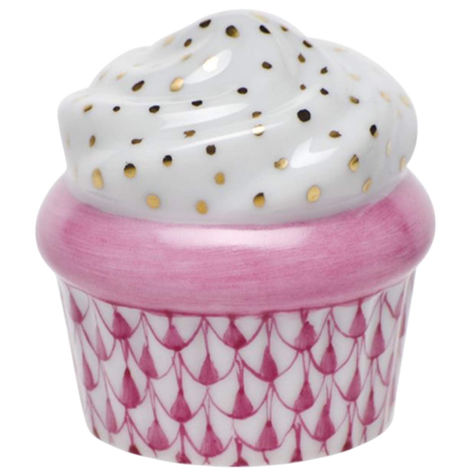 Manmade Objects Cupcake-Raspberry - No Box by Herend-1