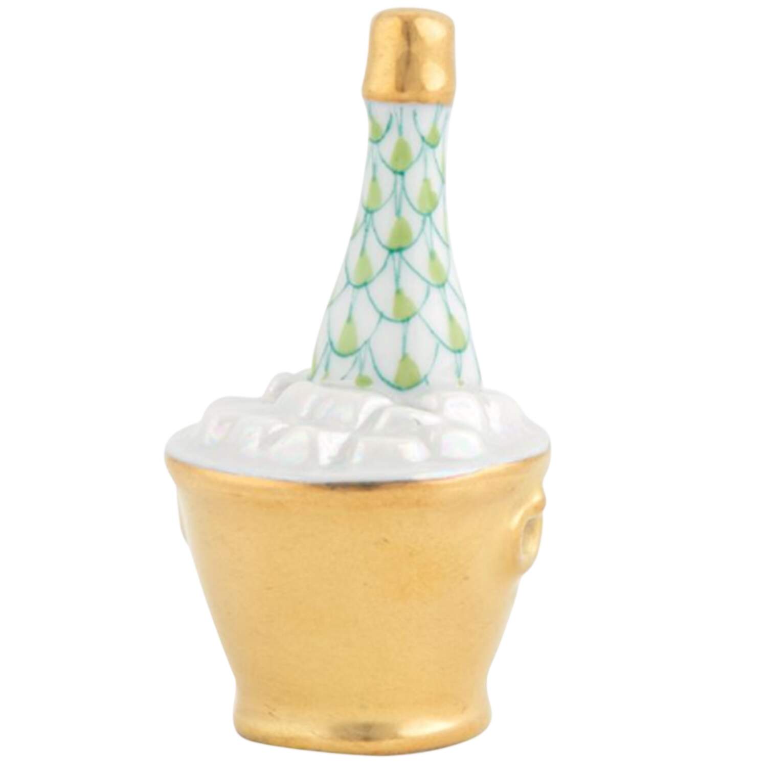 Manmade Objects Champagne Bucket-Key Lime - No Box by Herend-1