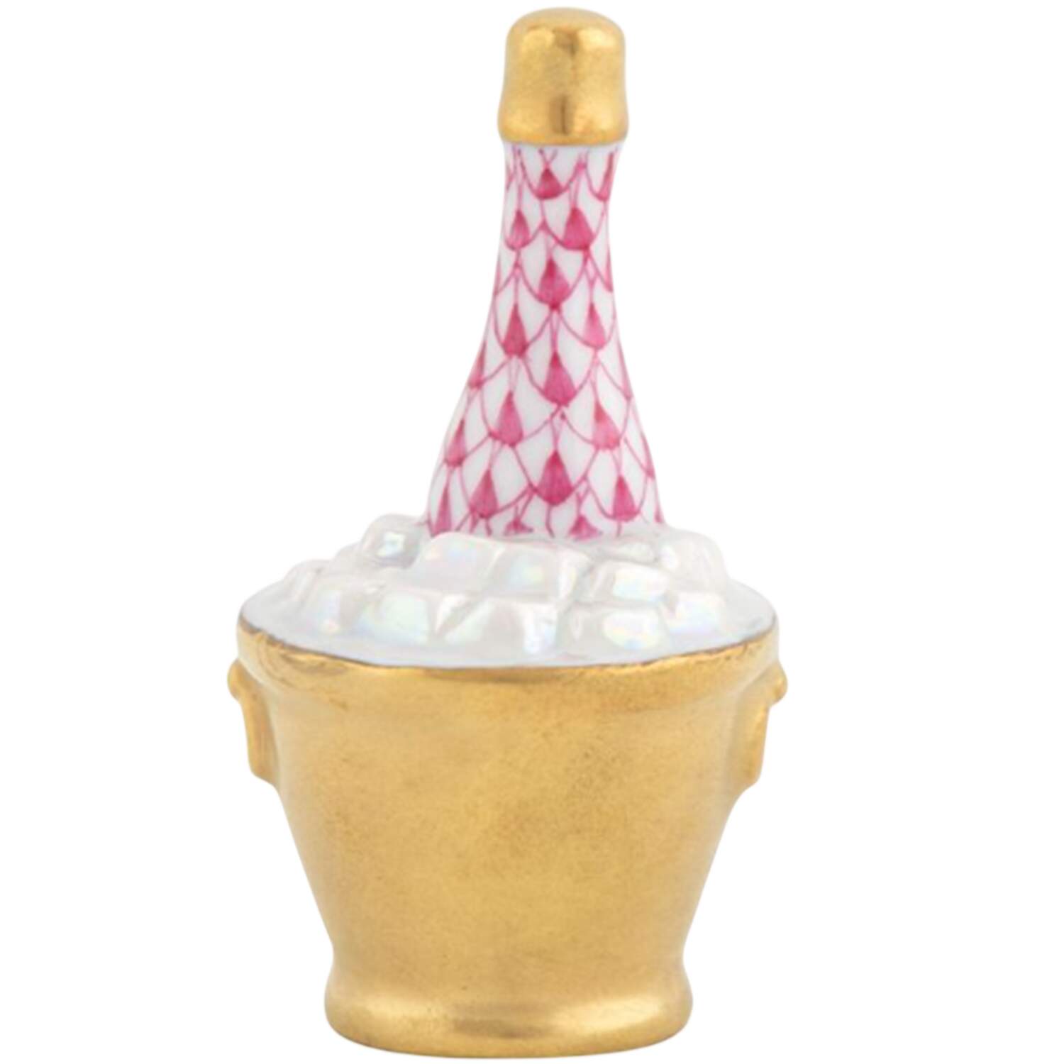 Manmade Objects Champagne Bucket-Raspberry - No Box by Herend-1