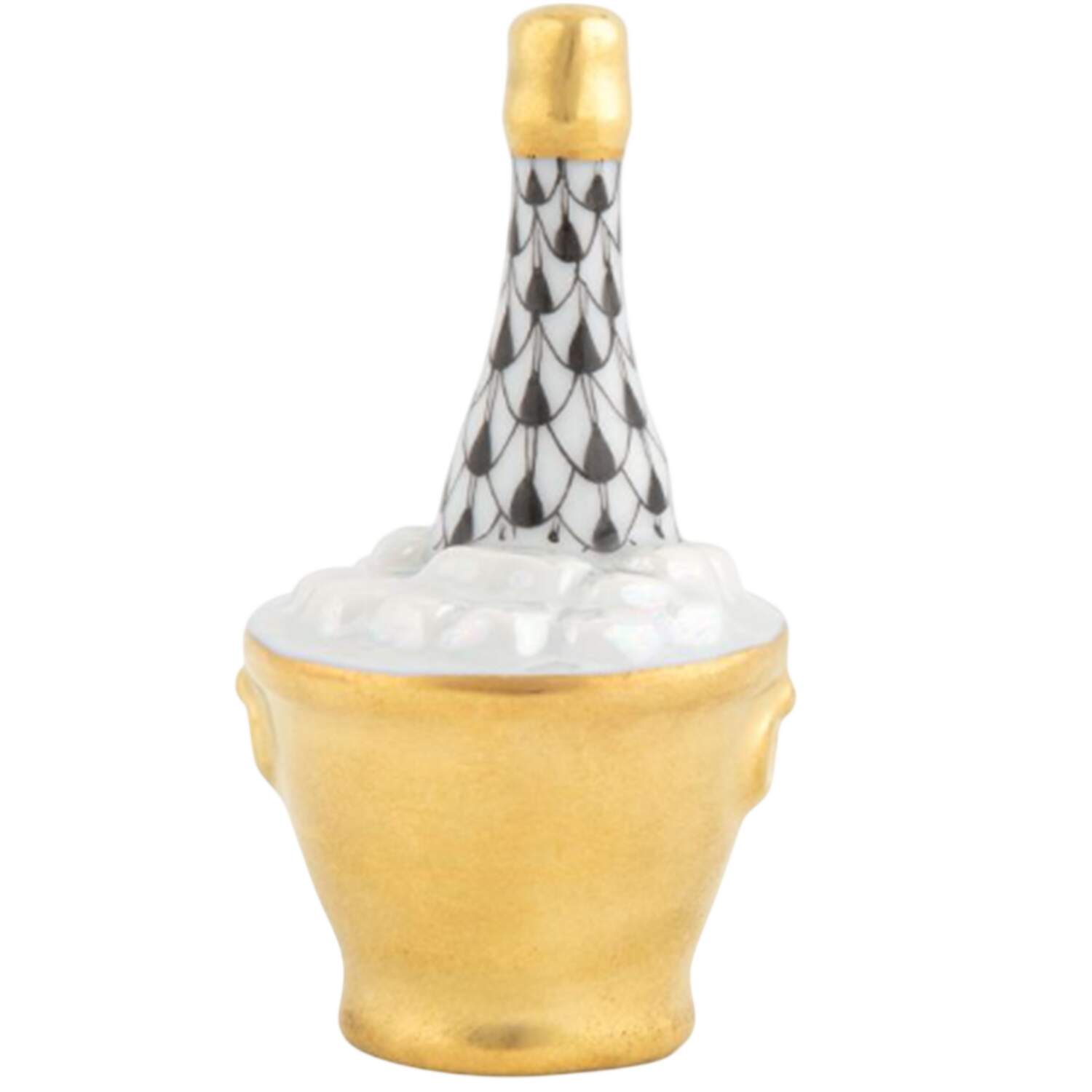 Manmade Objects Champagne Bucket-Black - No Box by Herend-1