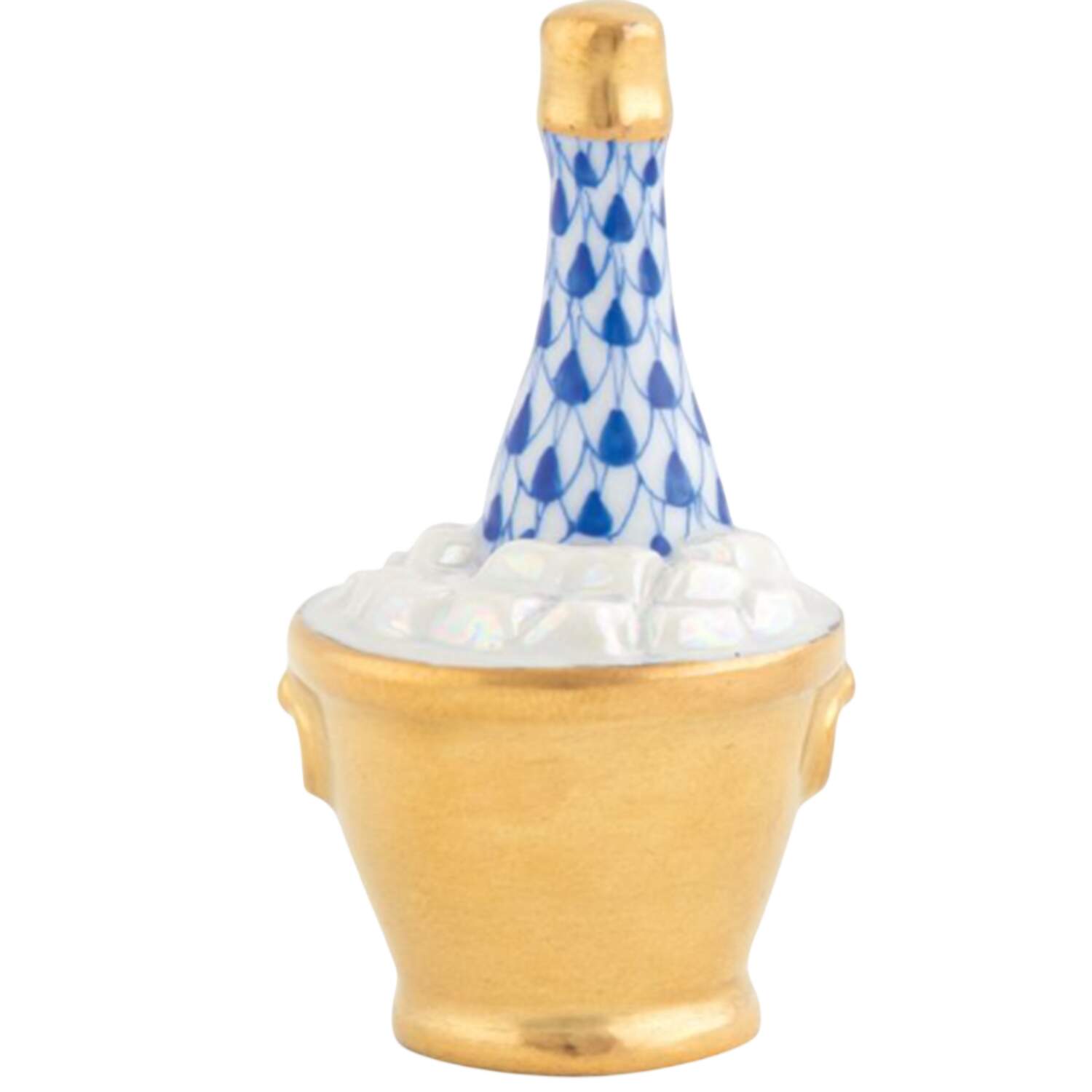 Manmade Objects Champagne Bucket-Sapphire - No Box by Herend-1