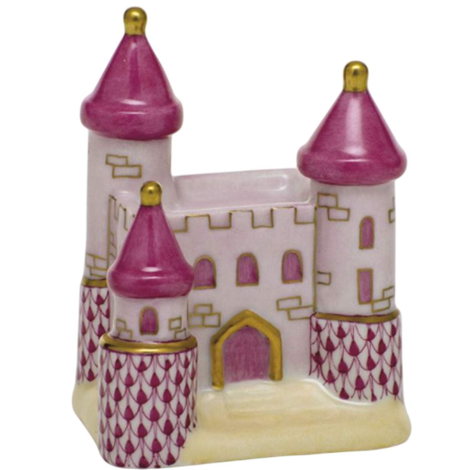 Manmade Objects Castle-Raspberry - No Box by Herend-1