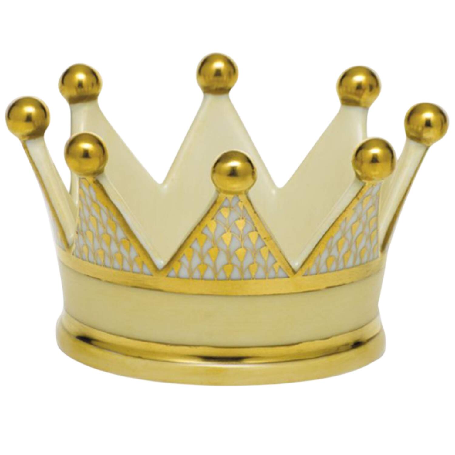 Manmade Objects Crown-Gold - No Box by Herend-1