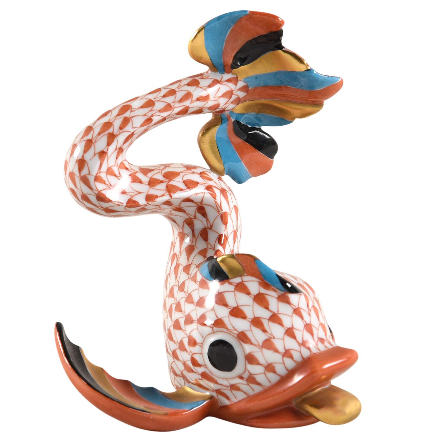 Dolphins Dolphin-Rust - No Box by Herend-1