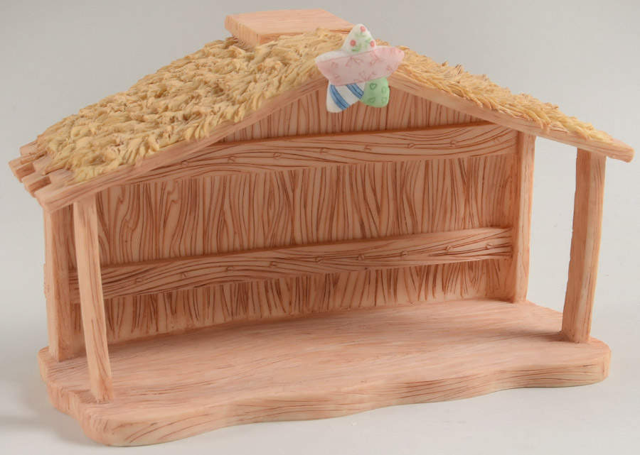 Cherished Teddies Miniature Nativity Creche - Creche/Stable by Hamilton Collection-1