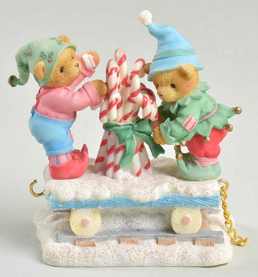 North Pole Express Train-Cherised Teddies I Can Count On You For Jolly Holiday - No Box by Hamilton Collection-1