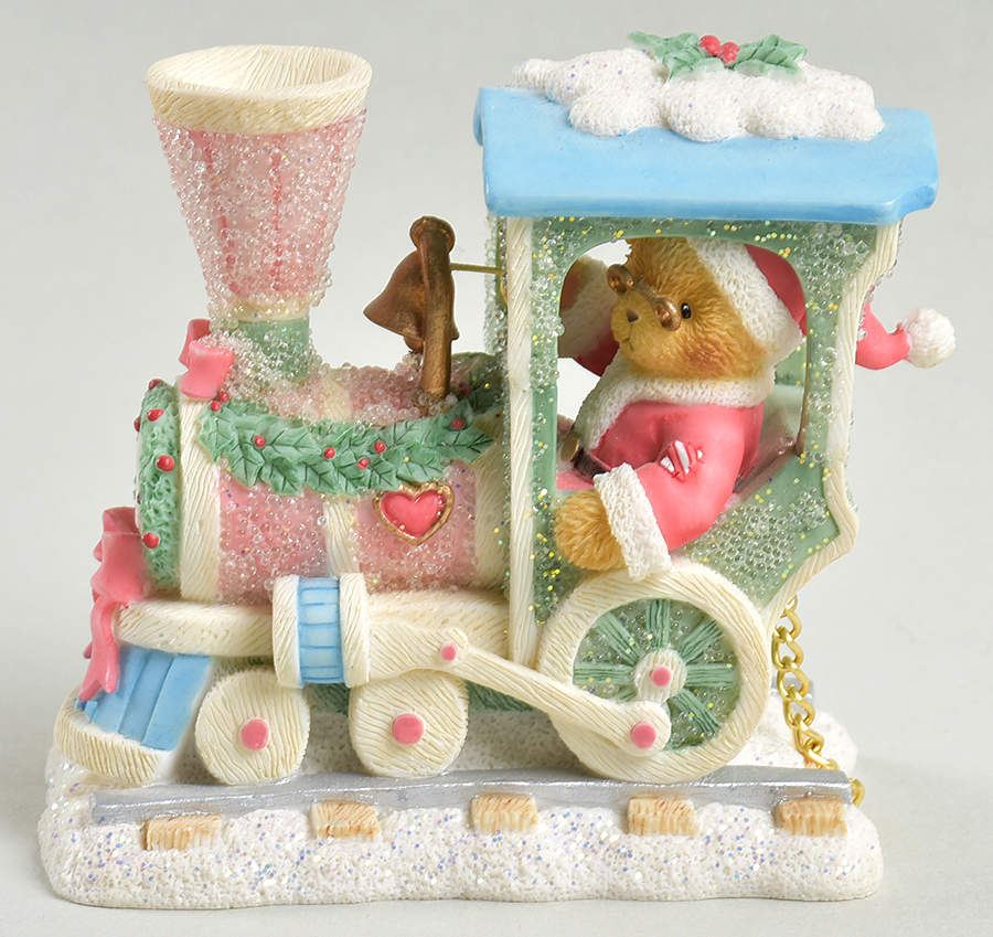 North Pole Express Train-Cherised Teddies Choo Choo Happy Christmas - No Box by Hamilton Collection-1