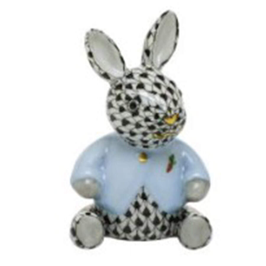 Rabbits & Bunnies (Single) Sweater Bunny- Black - No Box by Herend-1