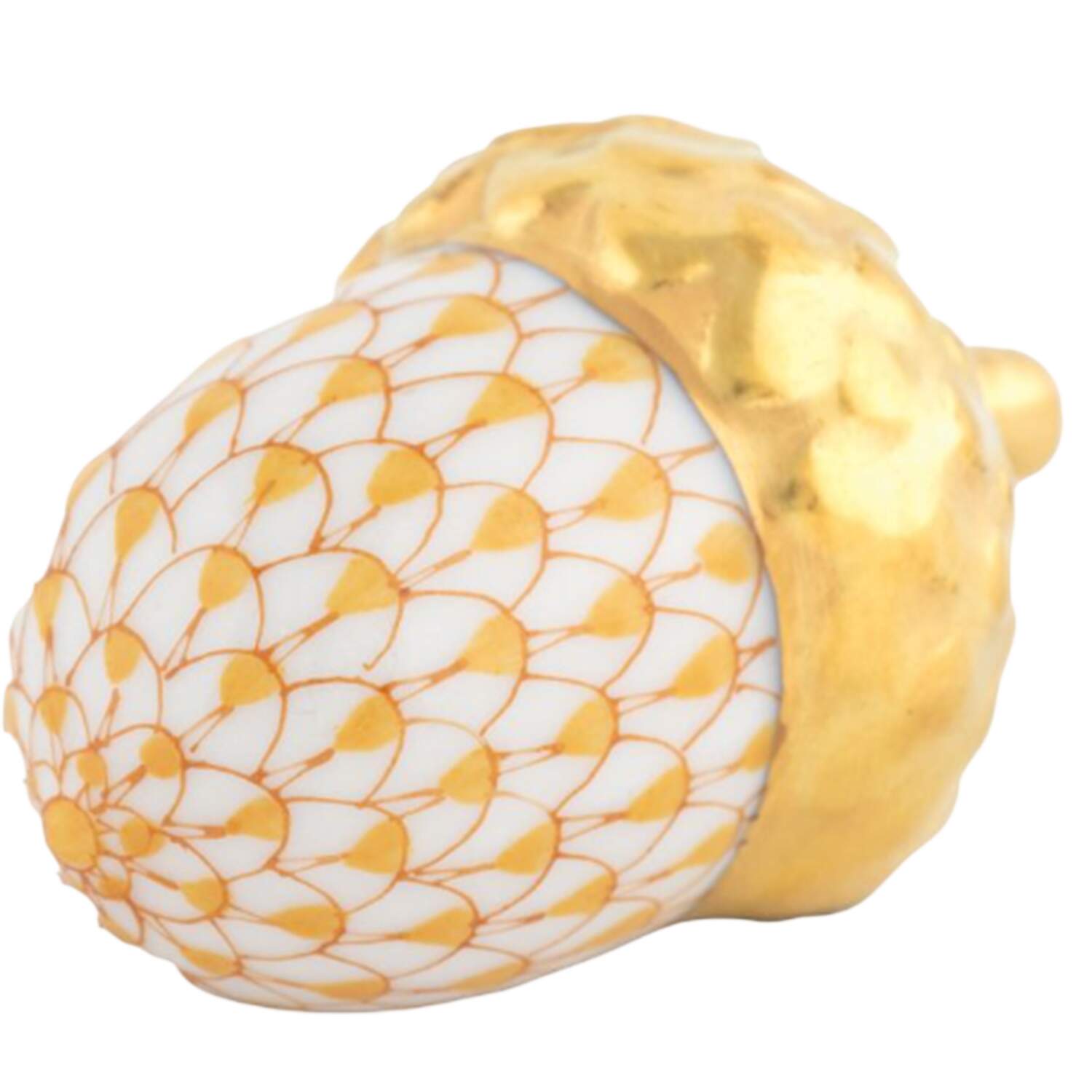 Floral-Plant Acorn-Buttersc0tch - No Box by Herend-1