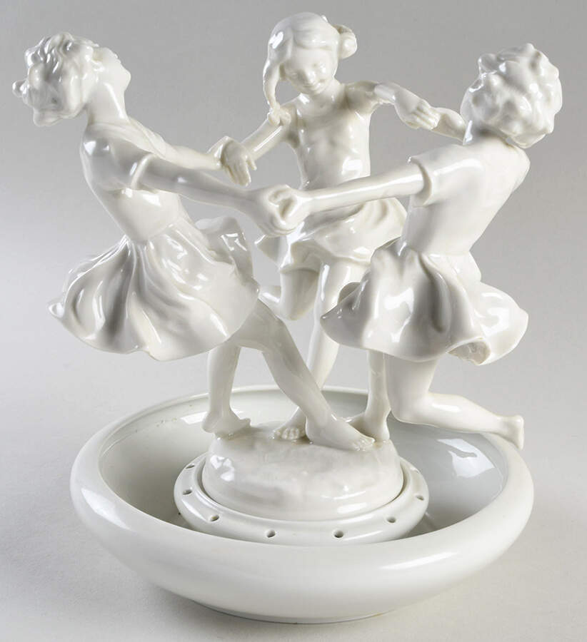 Giftware May Dance & Flower Bowl Set-White - May Dance & Flower Bowl Set by Hutschenreuther-1