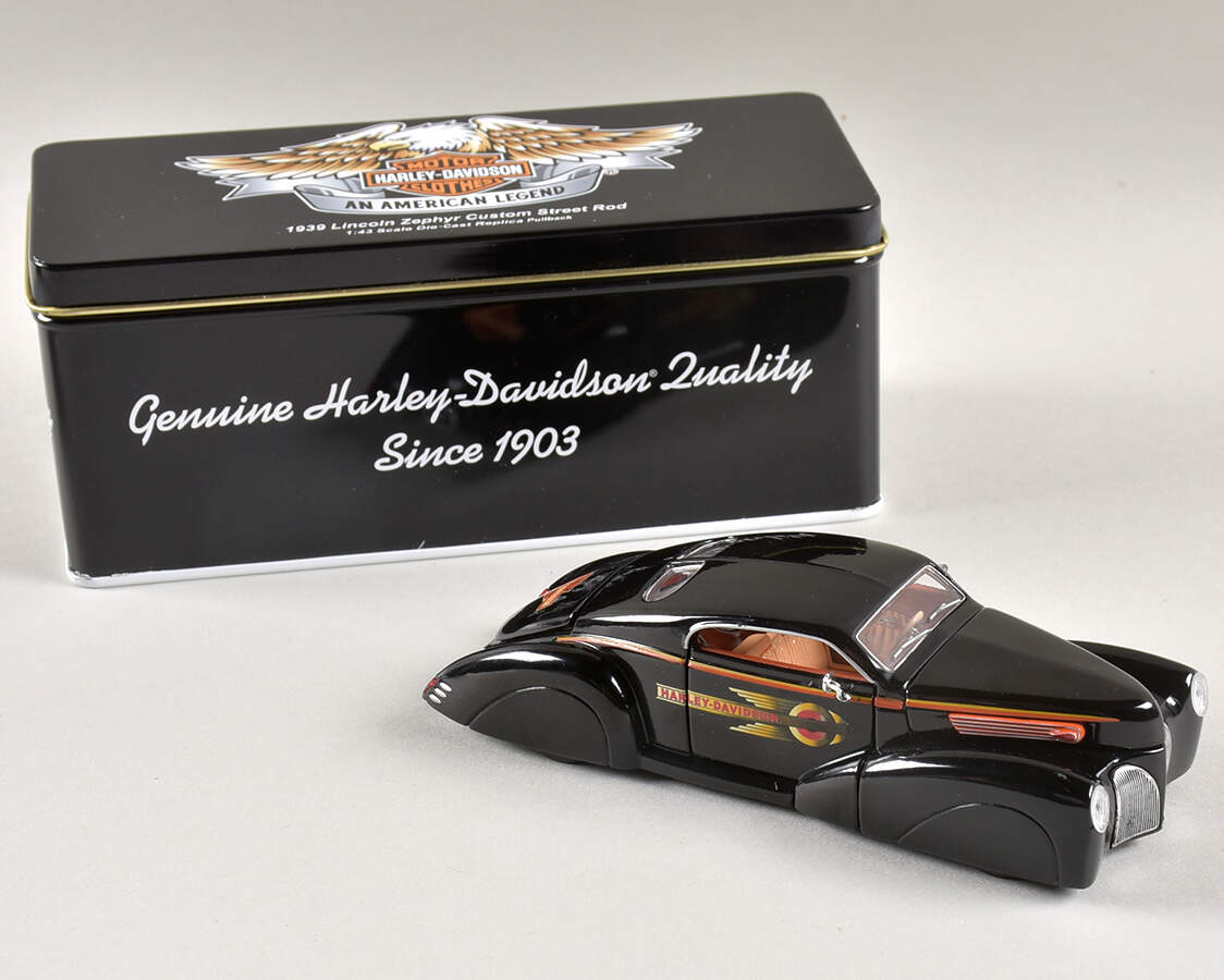 Die Cast Replicas 1939 Lincoln Zephyr Street Rod - With Box by Harley Davidson-1