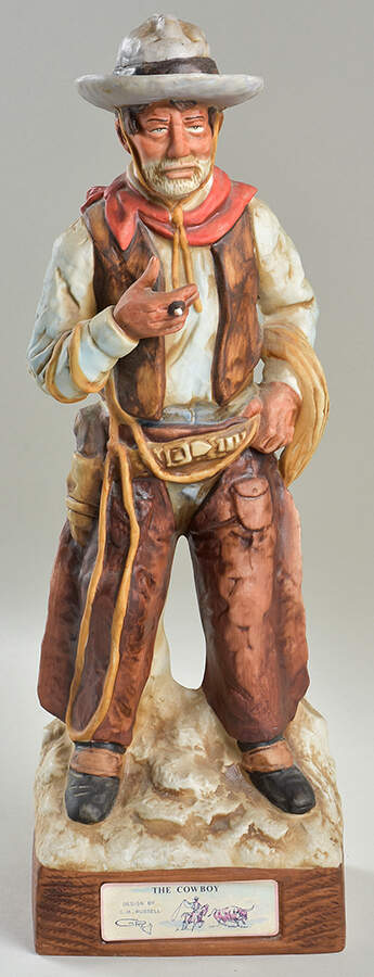 C M Russel Series The Cowboy - With Box by Hoffman Distillery-1