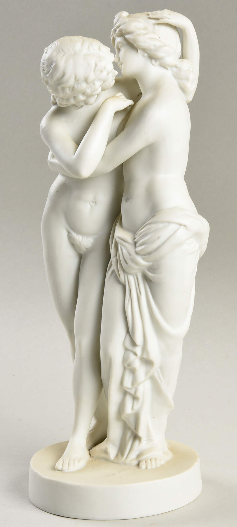 Porcelain Figurines Cupid And Psyche - No Box by Hertwig-1