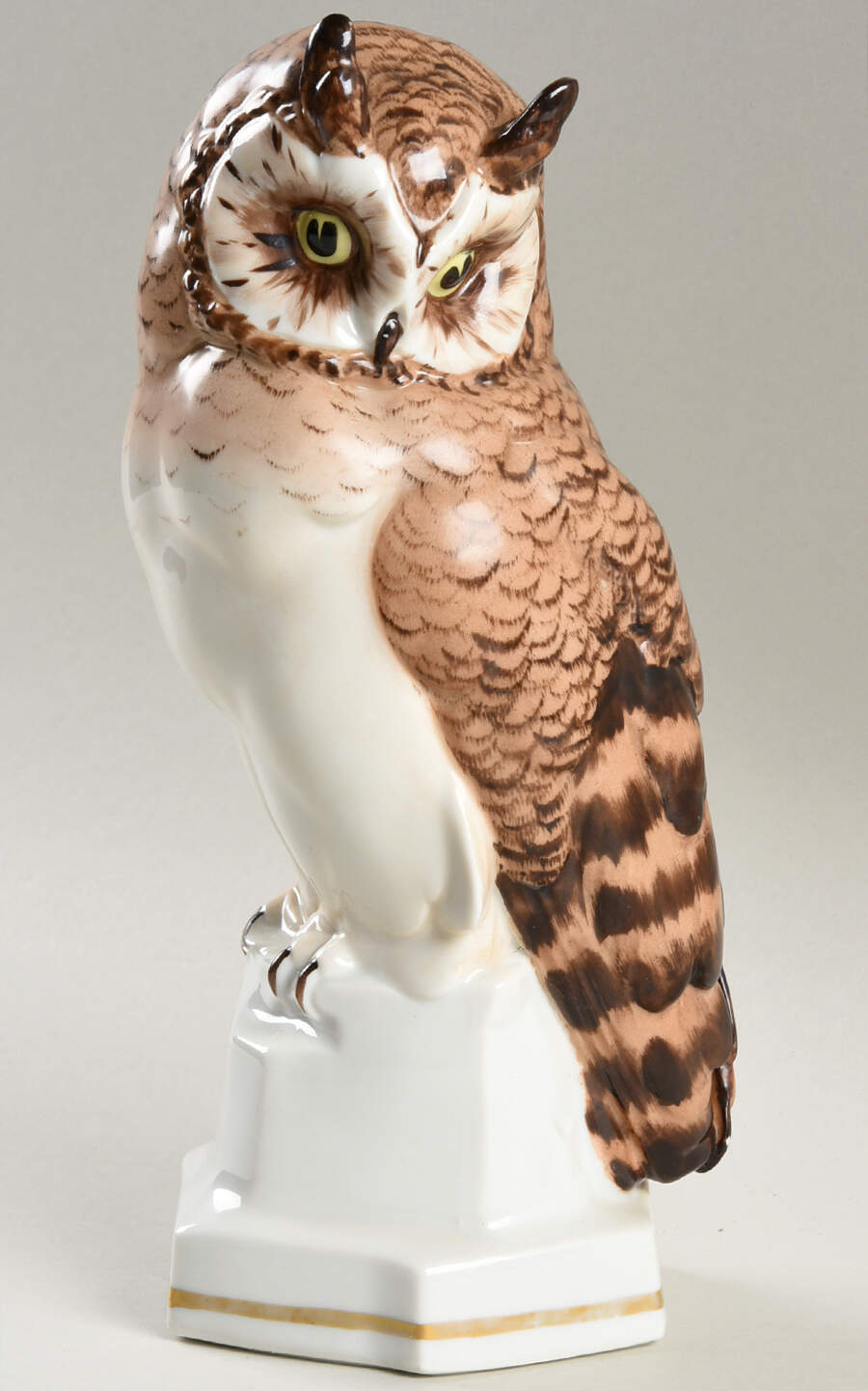 Porcelain Figurines Owl - No Box by Hertwig-1
