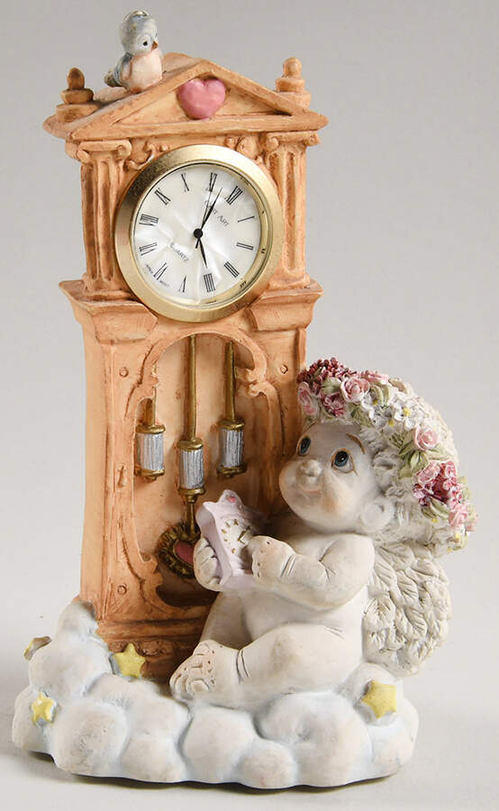 Dreamsicles-Cherub Grandfather Clock - Boxed by Cast Art-1