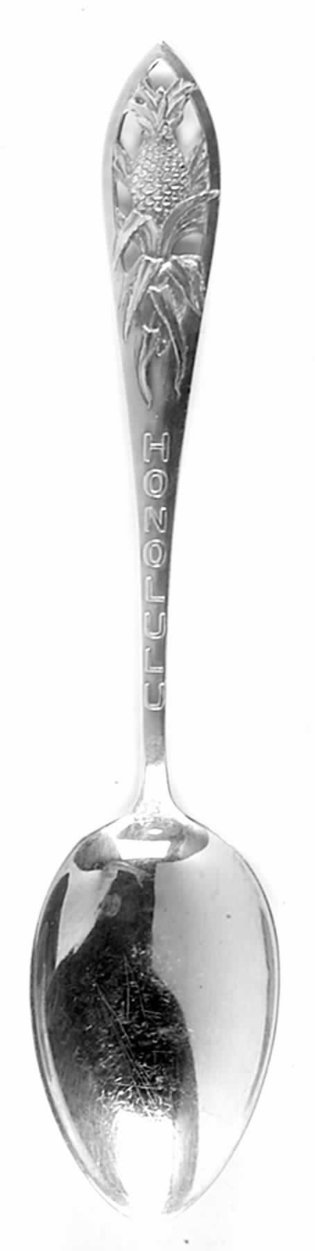 Hawaii Souvenir Spoons Pineapple-Honolulu - No Box by Robbins-1