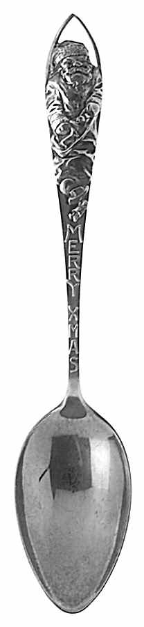 Robbins Silver Christmas Spoon Merry Christmas - No Box by Robbins-1