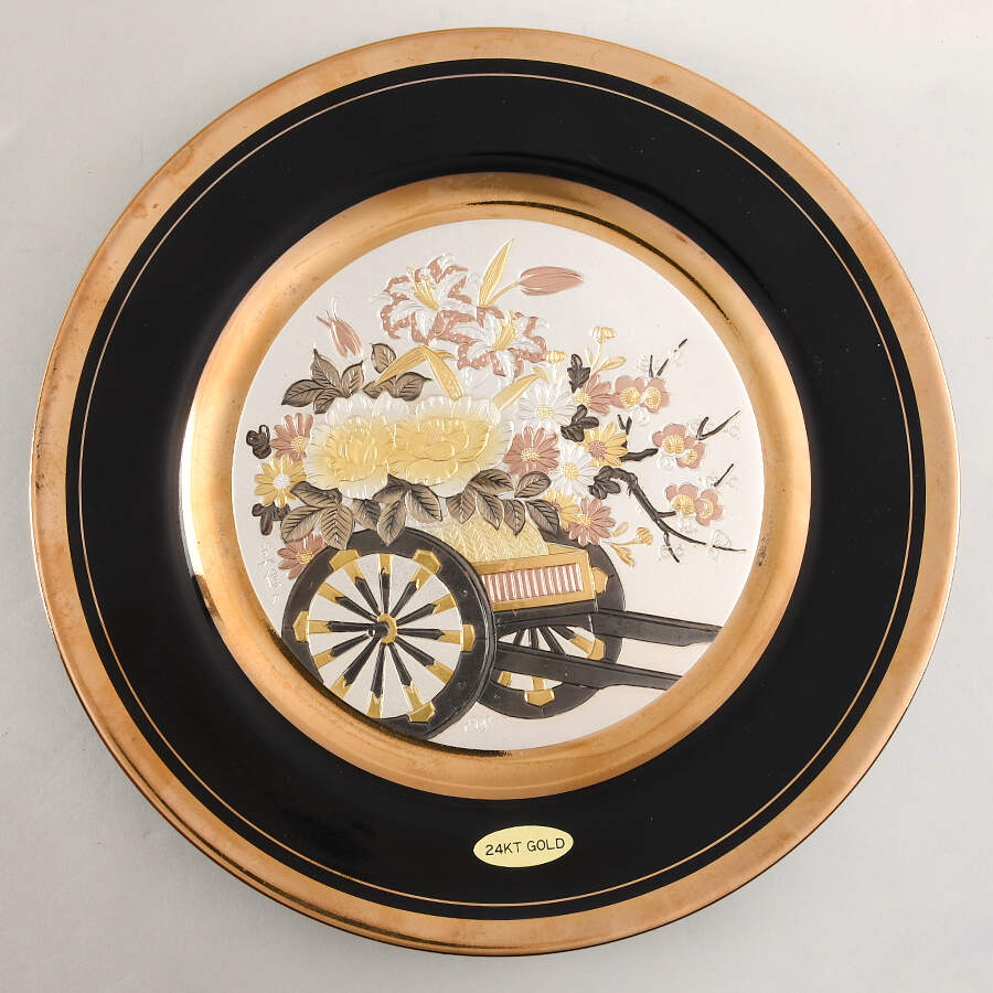Chokin Art Flowers Wheelbarrow - No Box by Japan-1