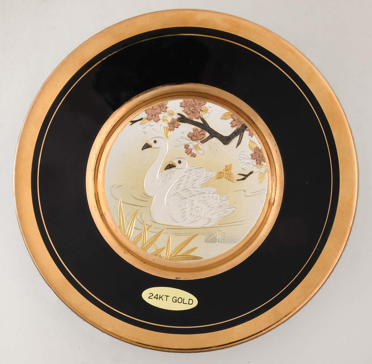 Chokin Art Swans - No Box by Japan-1