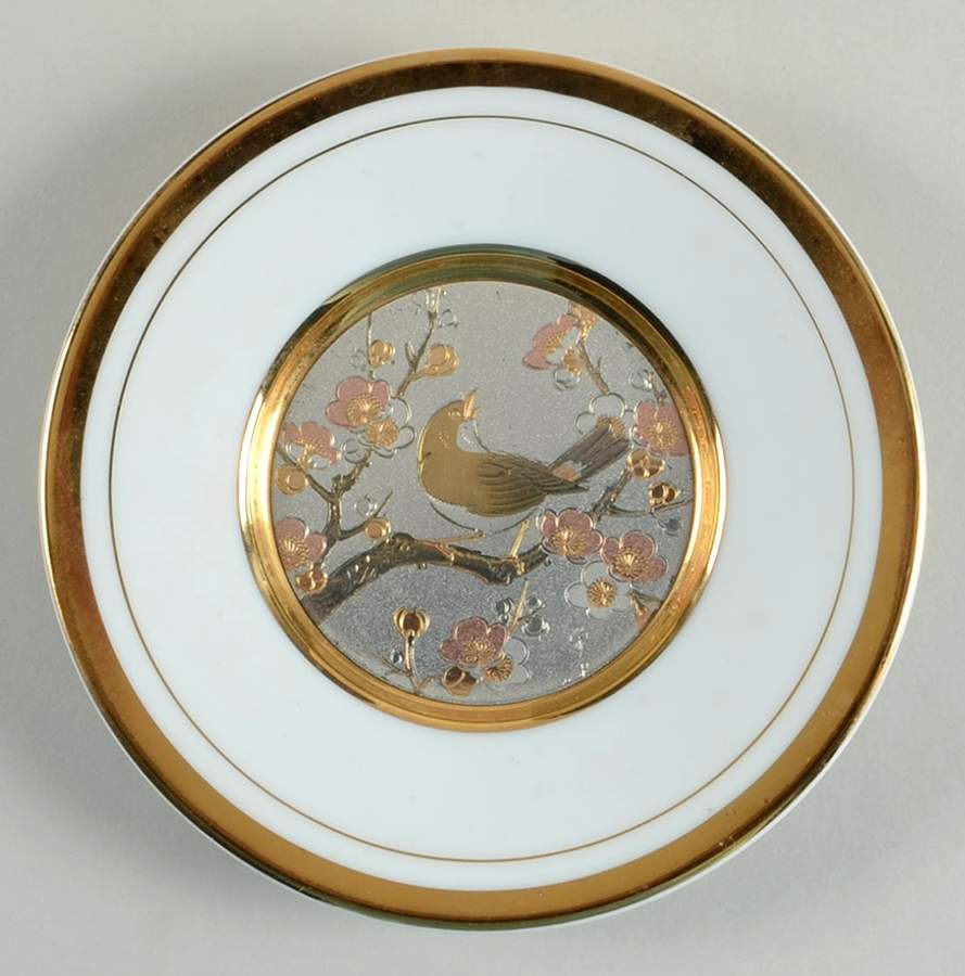 Chokin Art Bird On Limb - No Box by Japan-1