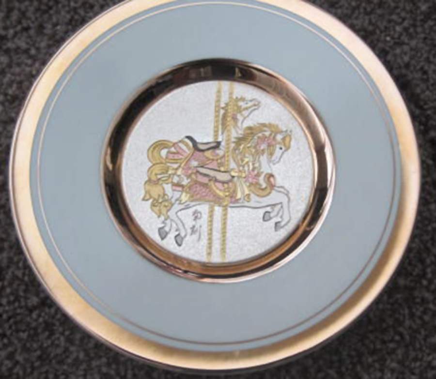 Chokin Art Carousel Horses - No Box by Japan-1