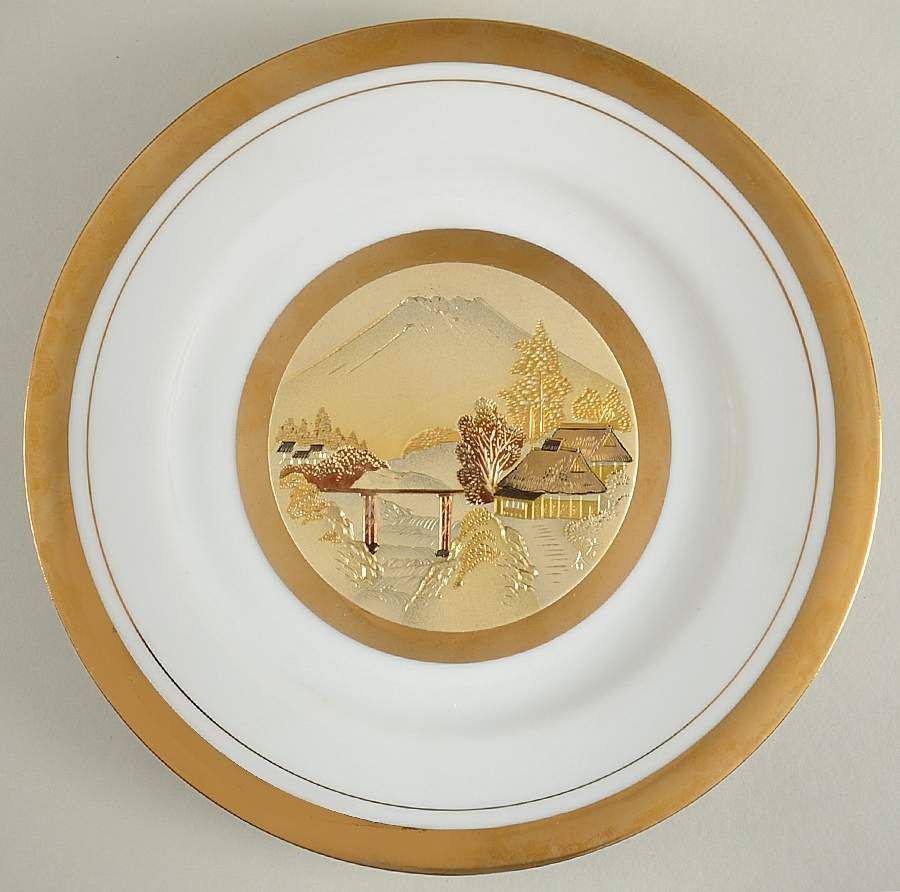 Chokin Art Mountain Scene - No Box by Japan-1