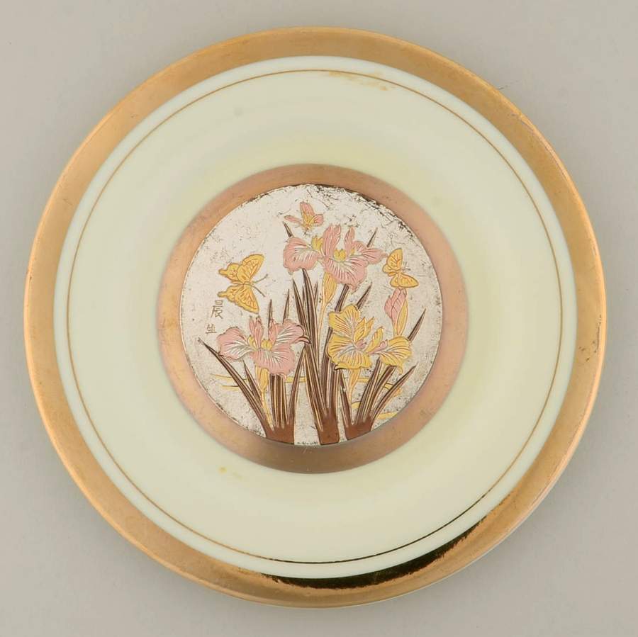 Chokin Art Flowers And Butterflies - No Box by Japan-1