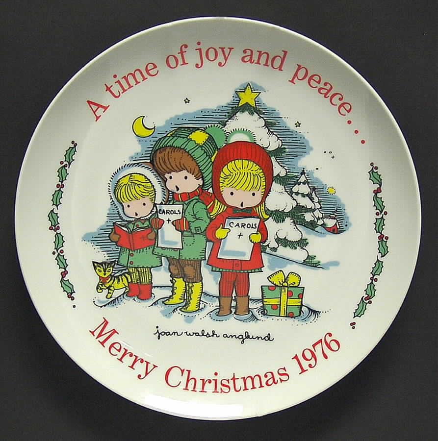 Christmas Plate-Joan Walsh Anglund A Time Of Joy And Peace - With Box by Joan Walsh Anglund-1
