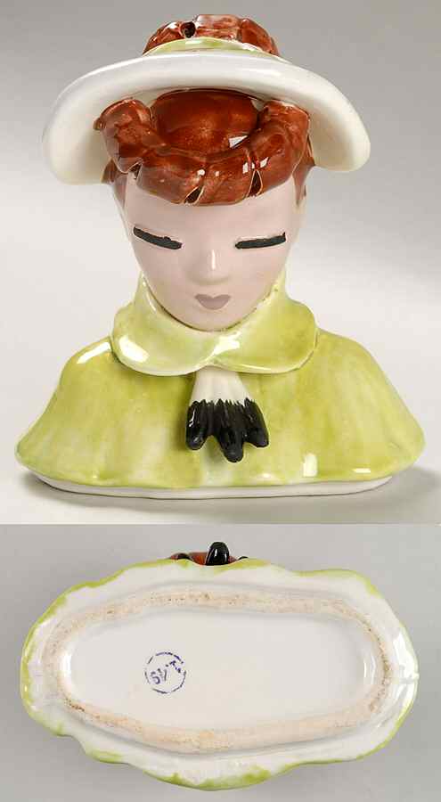 Head Vases Betty Lou Nichols "Vicky" Copy - No Box by Japan-1