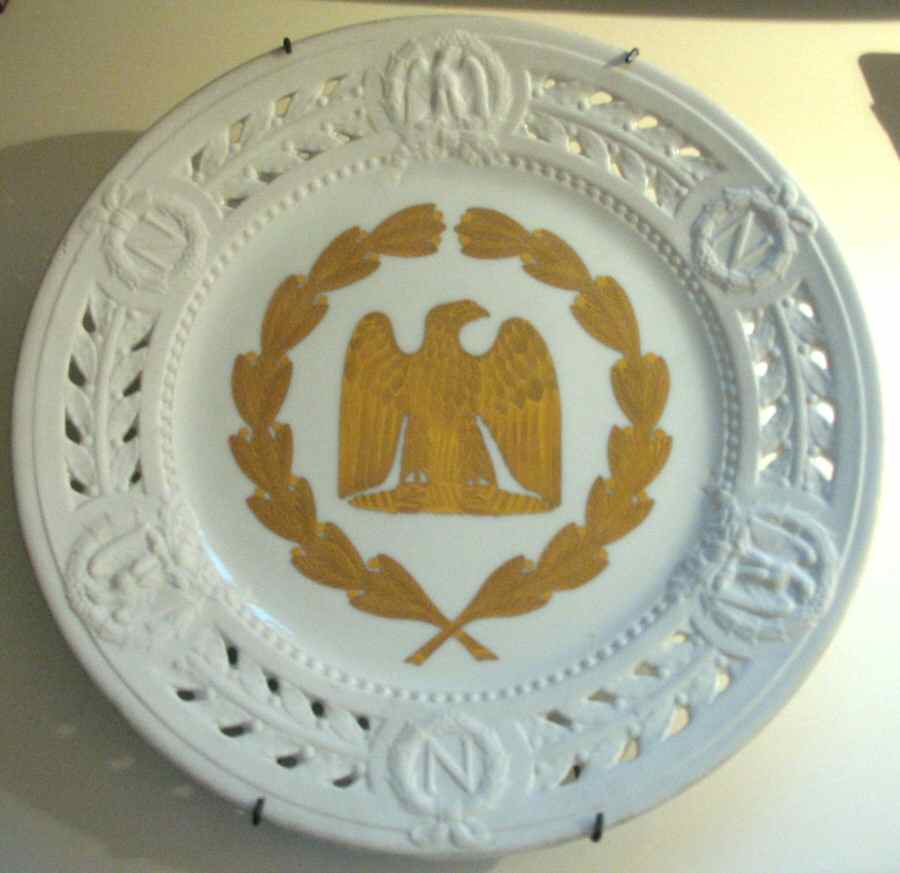 Jammet Seignolles Plates Napoleons Crest - With Box by Jammet Seignolles-1