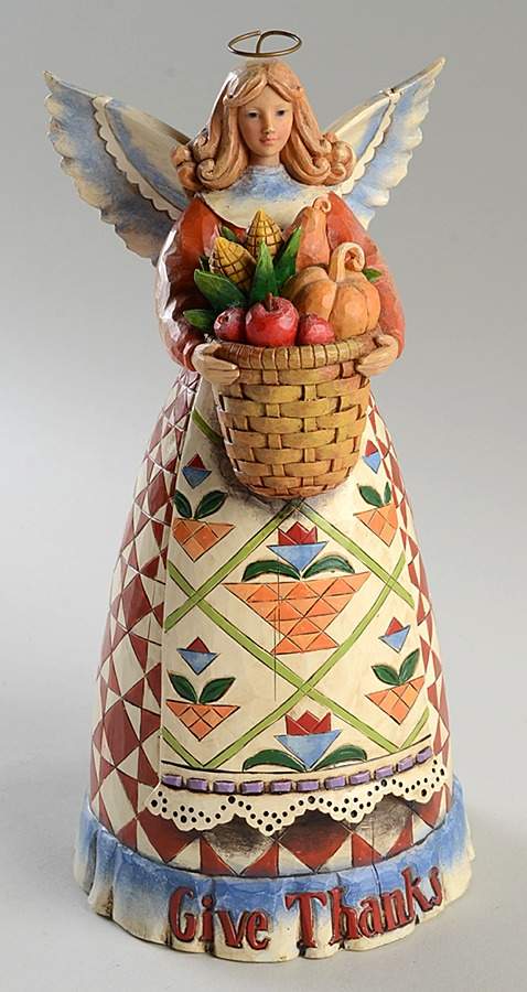 Thanksgiving Give Thanks Angel - Boxed by Jim Shore-1