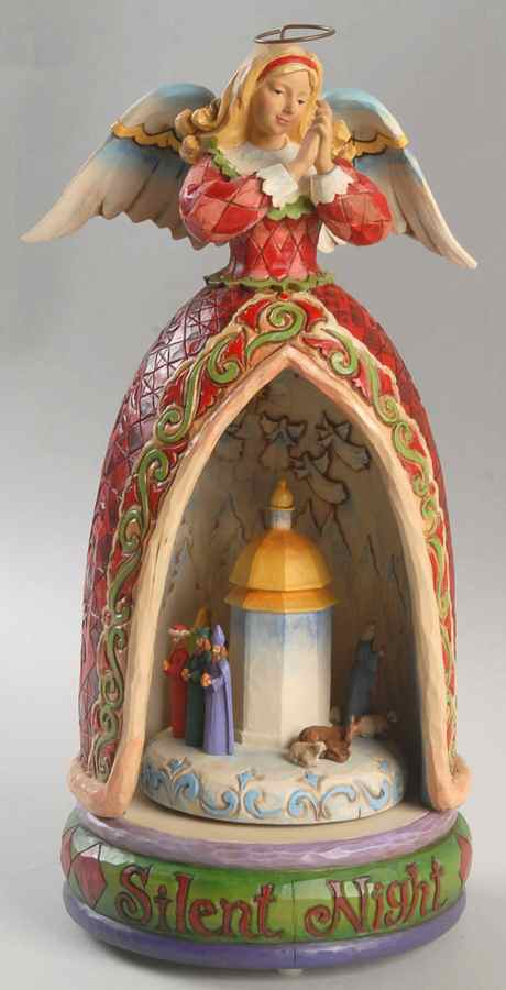 Revolving Christmas Figurines Silent Night - No Box by Jim Shore-1