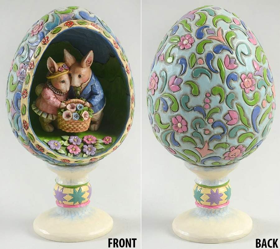 Diorama Eggs Display Of Affection - With Box by Jim Shore-1