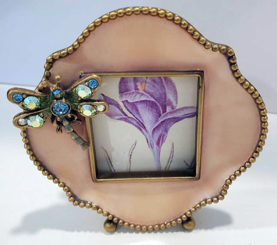 Jay Strongwater Figurine Dragonfly Picture Frame - No Box by Jay Strongwater-1