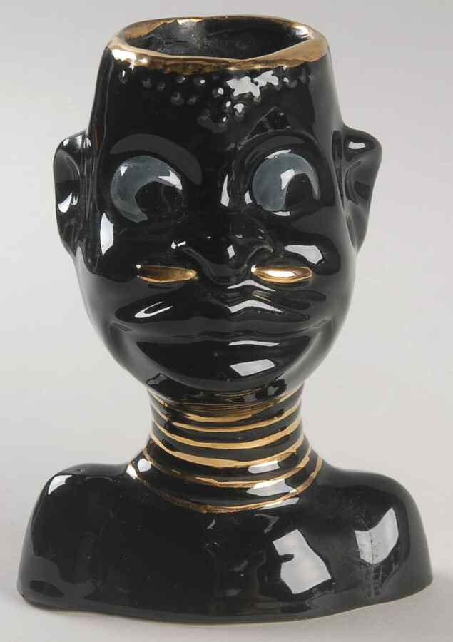 Joan Lea Creations Head Vase African Man - No Box by Joan Lea Creations-1