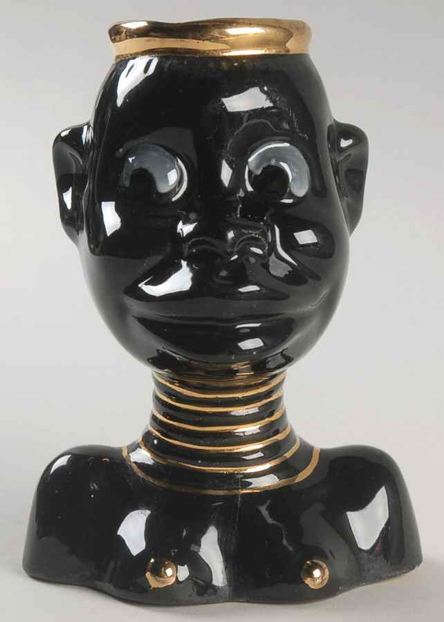Joan Lea Creations Head Vase African Woman - No Box by Joan Lea Creations-1