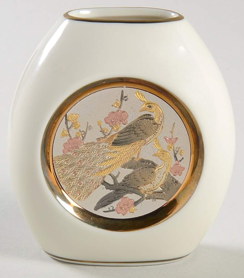 Chokin Art Giftware (No Plates) Pheasant Vase - No Box by Japan-1