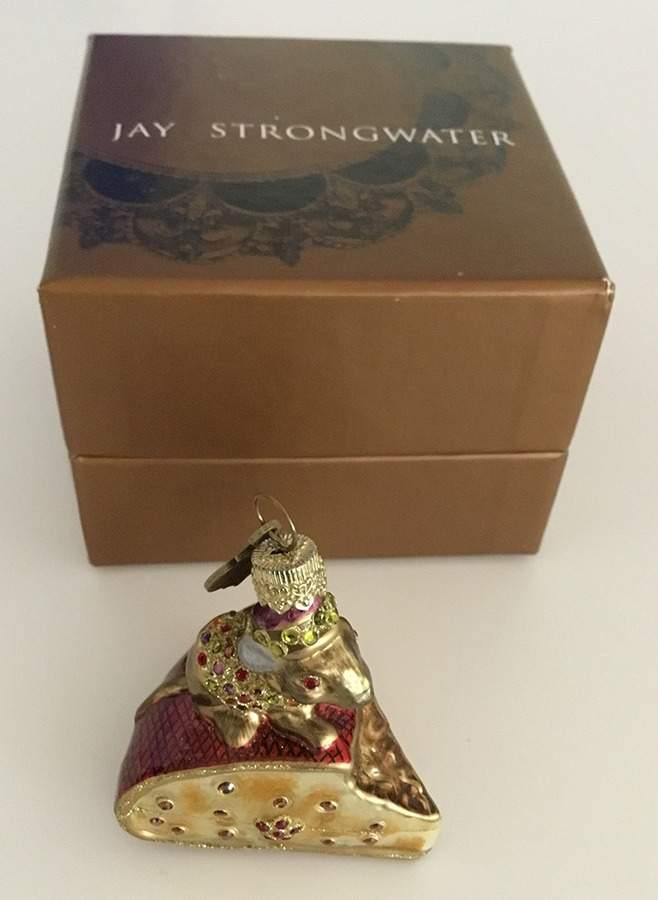 Christmas Ornaments Mouse With Cheese - No Box by Jay Strongwater-1