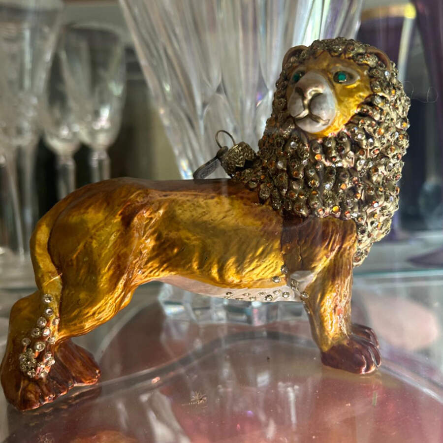 Christmas Ornaments Lion - Boxed by Jay Strongwater-1