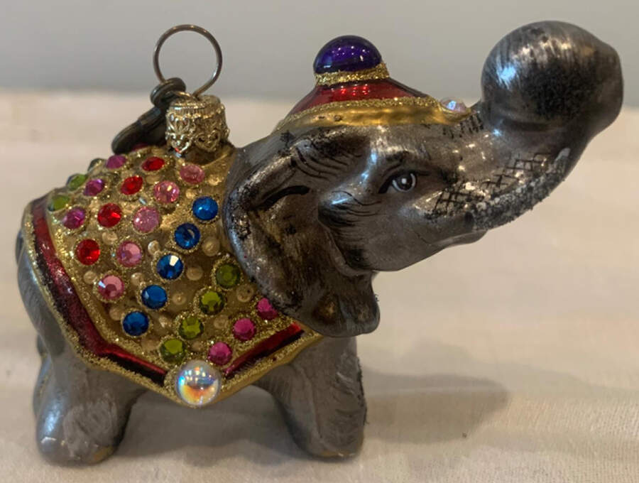 Christmas Ornaments Jeweled Elephant - No Box by Jay Strongwater-1