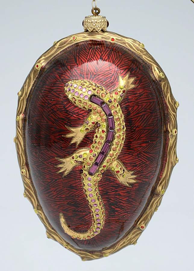 Christmas Ornaments Salamander Egg Ornament - No Box by Jay Strongwater-1