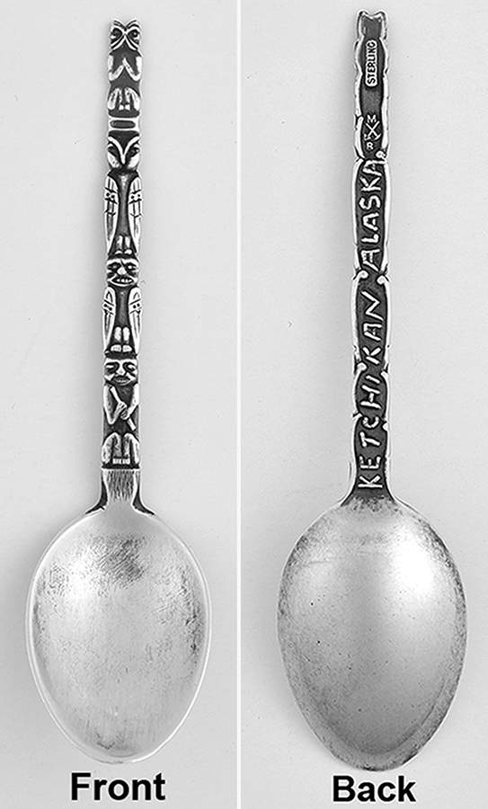 Souvenir Spoons Ketchikan Alaska - Totem - No Box by Joseph Mayer (USA)-1