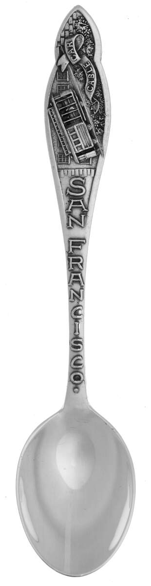 Souvenir Spoons San Francisco (E.J.Towle Mark) - No Box by Joseph Mayer (USA)-1