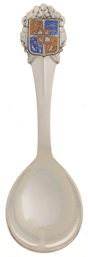 Souvenir Spoons Danish Coat Of Arms 1903-1948 - No Box by Johannes Siggaard-1