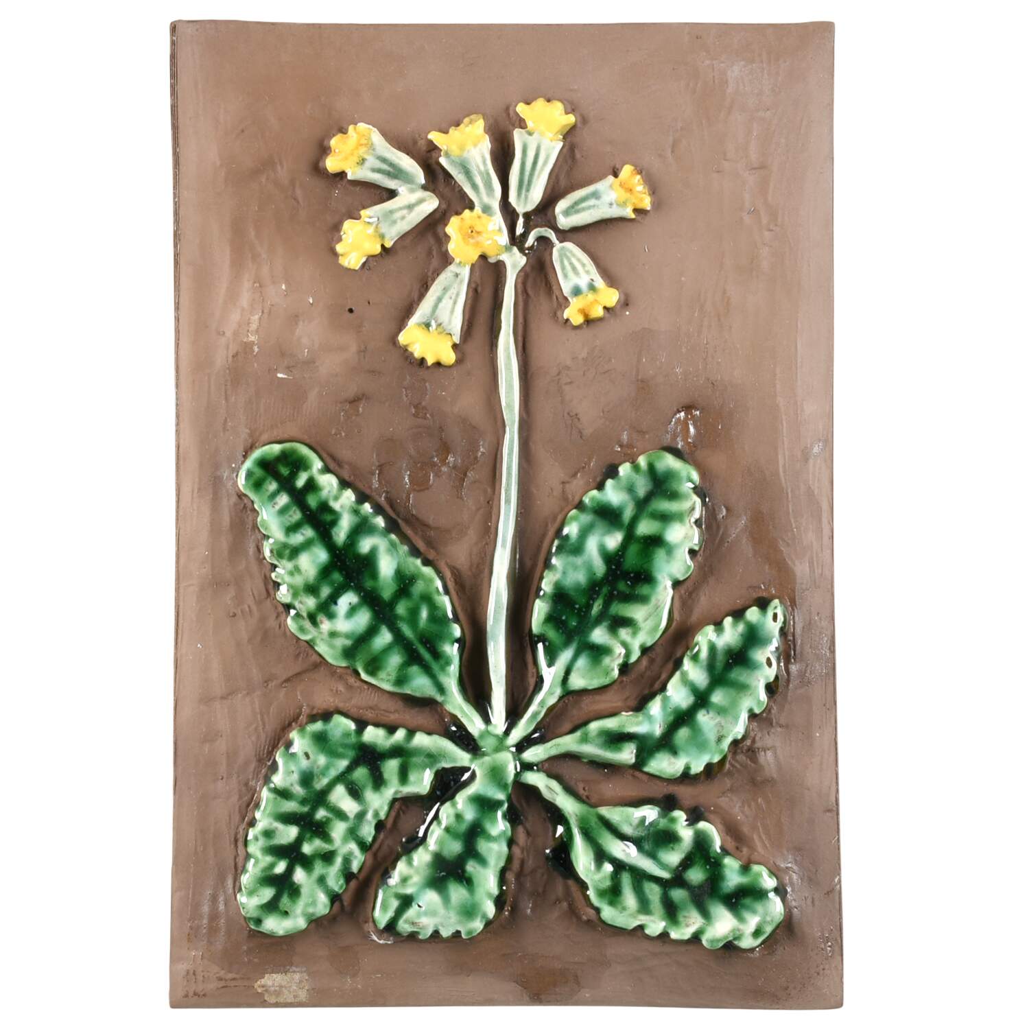 Floral Plaques Cowslip - No Box by Jie Ceramics-1
