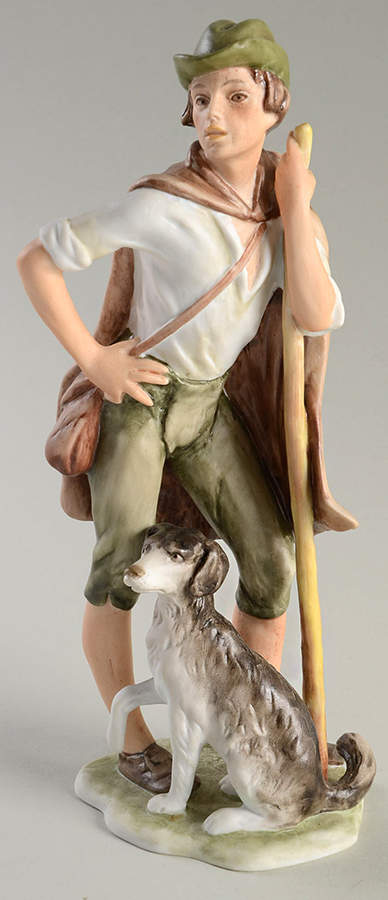 Old World Life Shepherd & Dog-Color Bisque - Boxed by Kaiser-1