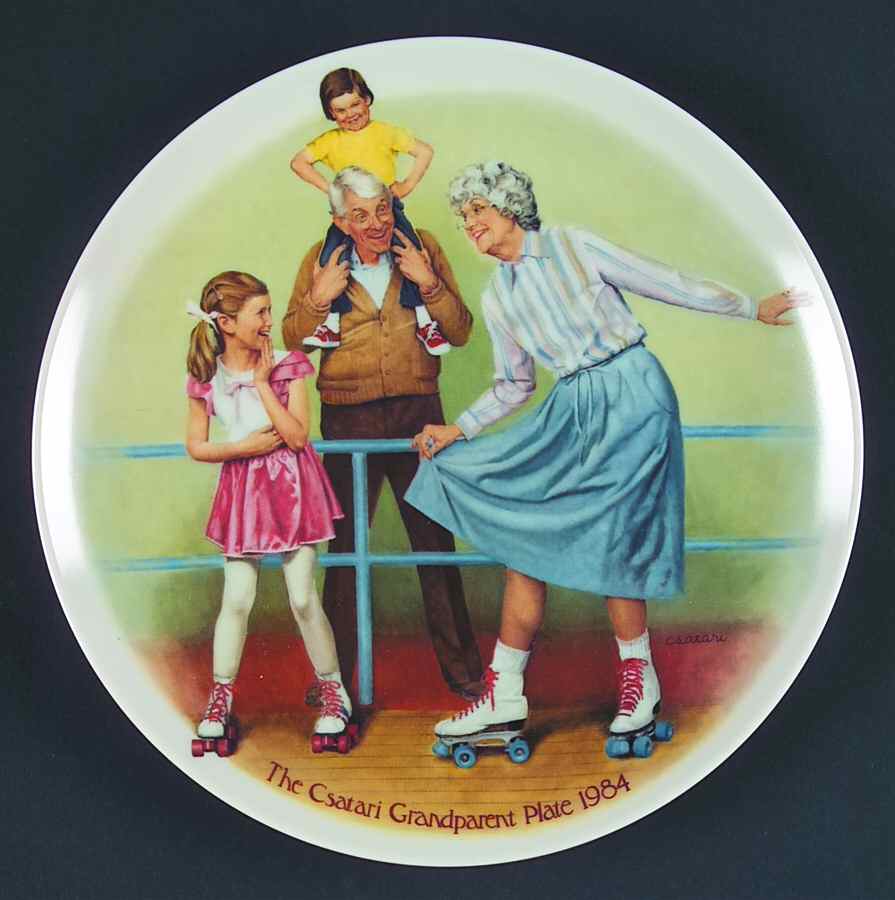 Csatari Grandparents The Skating Queen - Boxed by Edwin Knowles-1